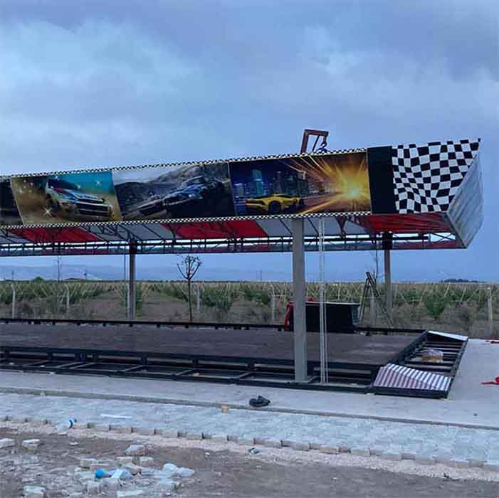 Çarpışan Araba Pisti Çarpışan araba pisti üst dekorları