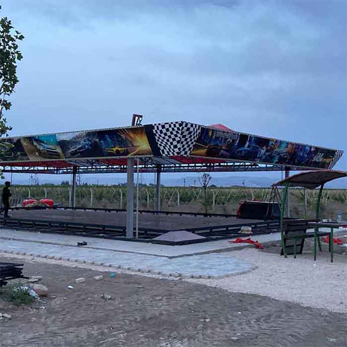 Çarpışan Araba Pisti Çarpışan araba pisti renkli sticker dekorları