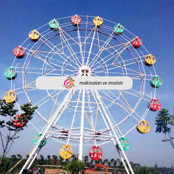 30m Ferris Wheel Renkli 30 mt dönme dolap